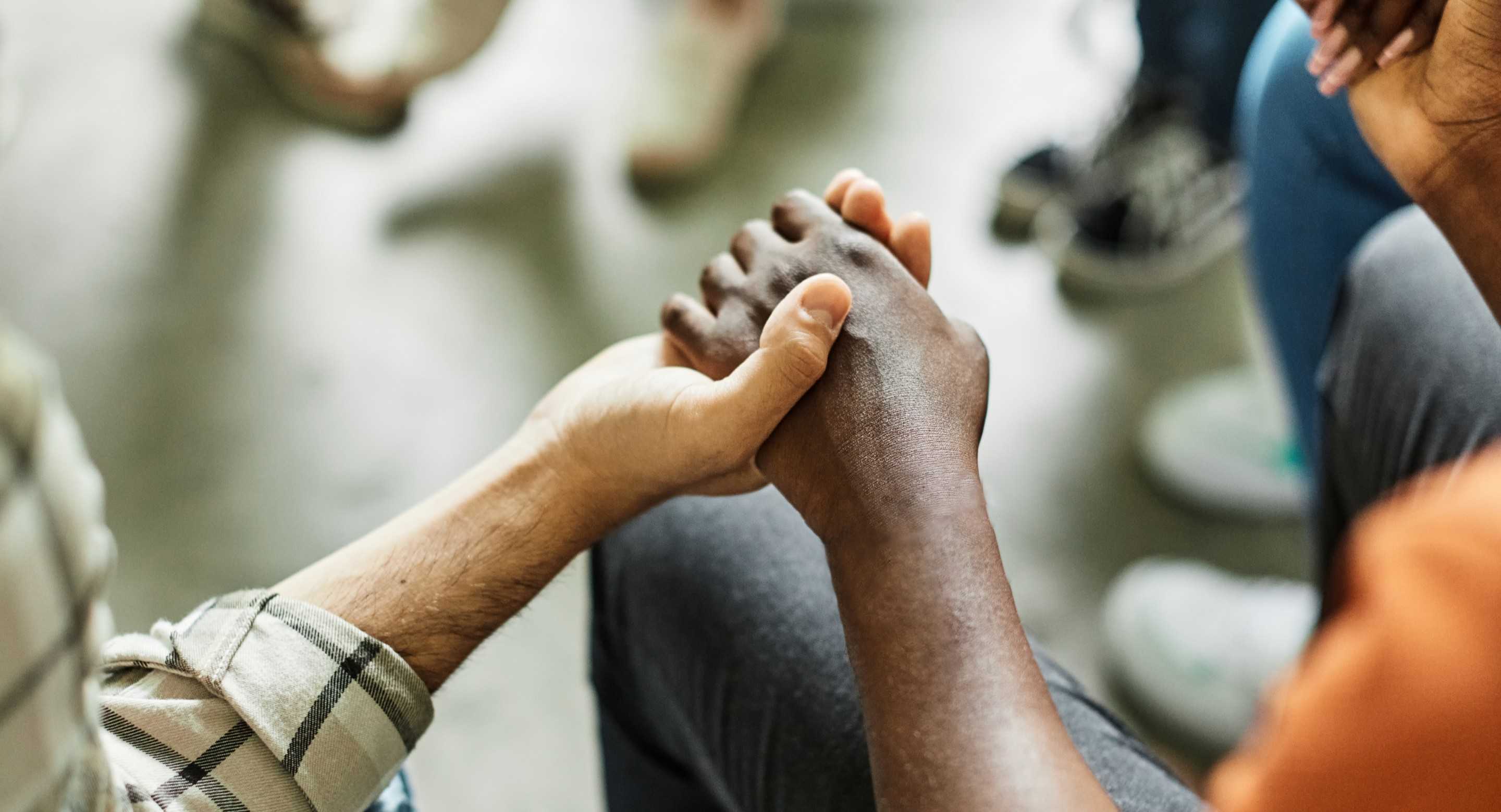 People holding hands